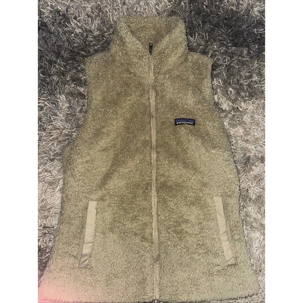 Patagonia Vest Womens Medium Beige Los Gatos Fleece Jacket